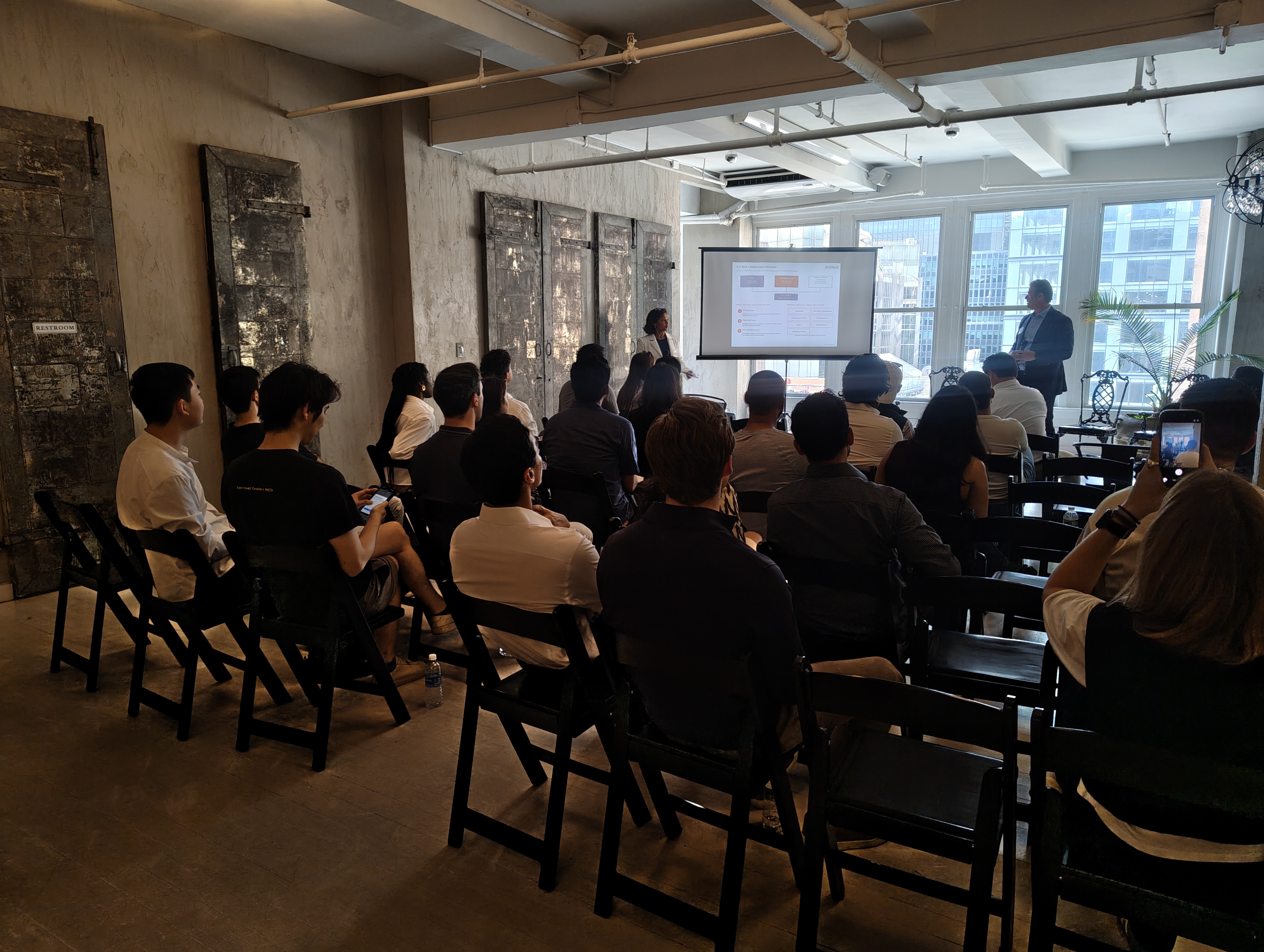 Audience at Construction AI Foresight Over Firefighting panel, NY Tech Week 2026