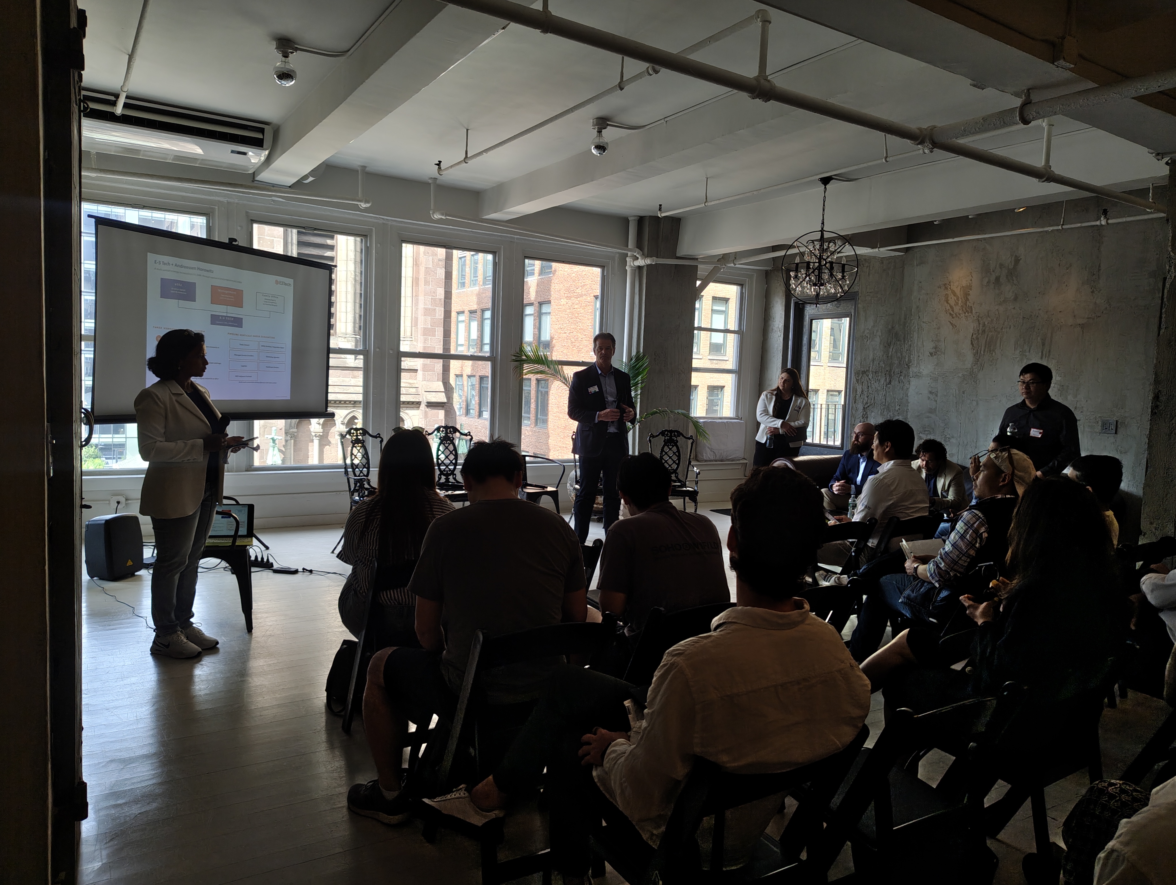 Panel discussion at NY Tech Week Construction AI event